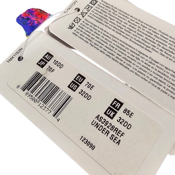 Freya Under The Sea Triangle Underwire Bikini Top, Unpadded, Resort, Size 32DD - Picture 3 of 7